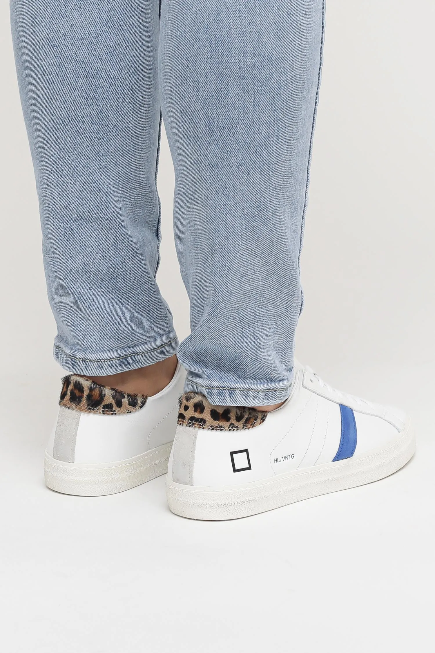 Hill Low Vintage Calf - White/Bluette