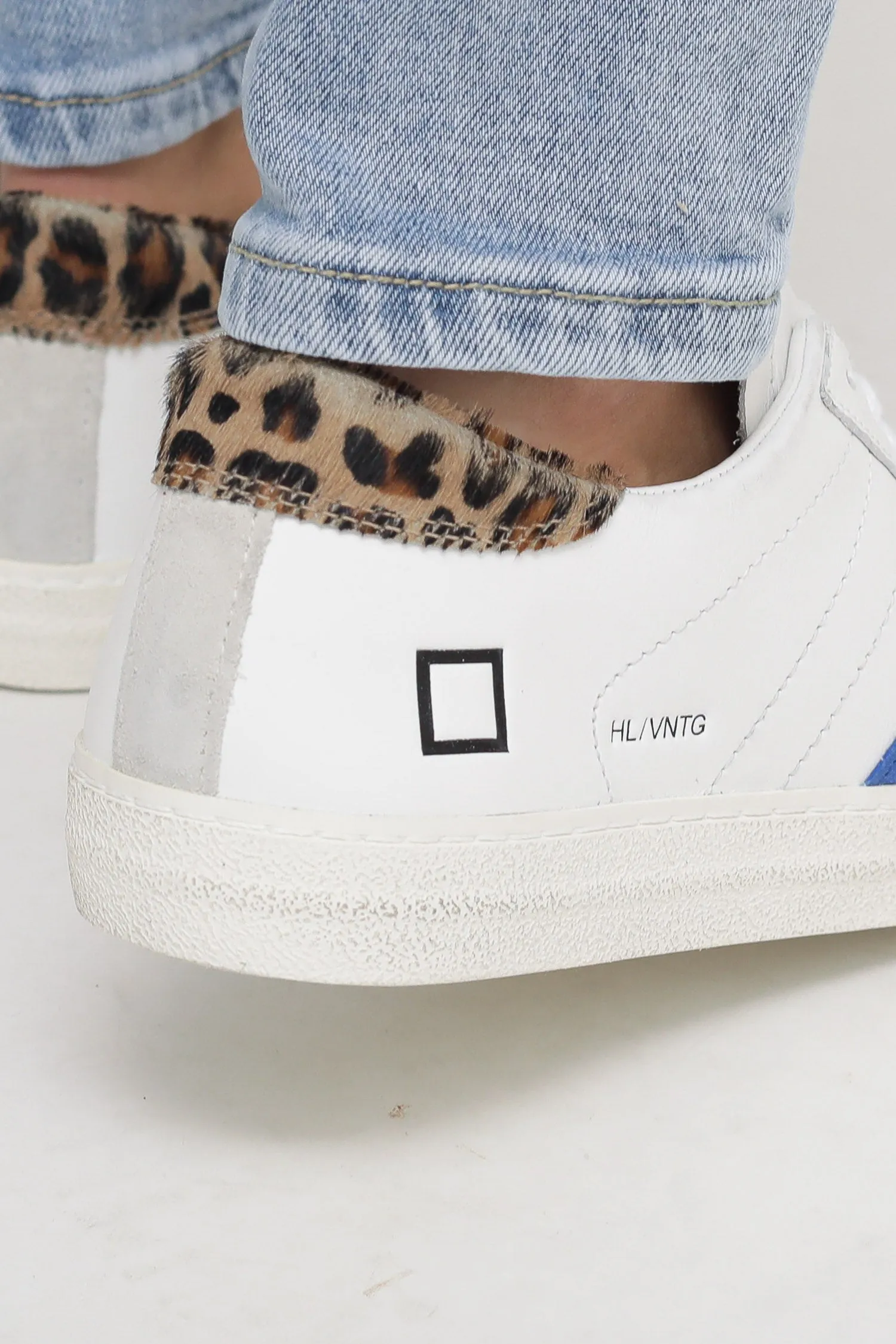 Hill Low Vintage Calf - White/Bluette