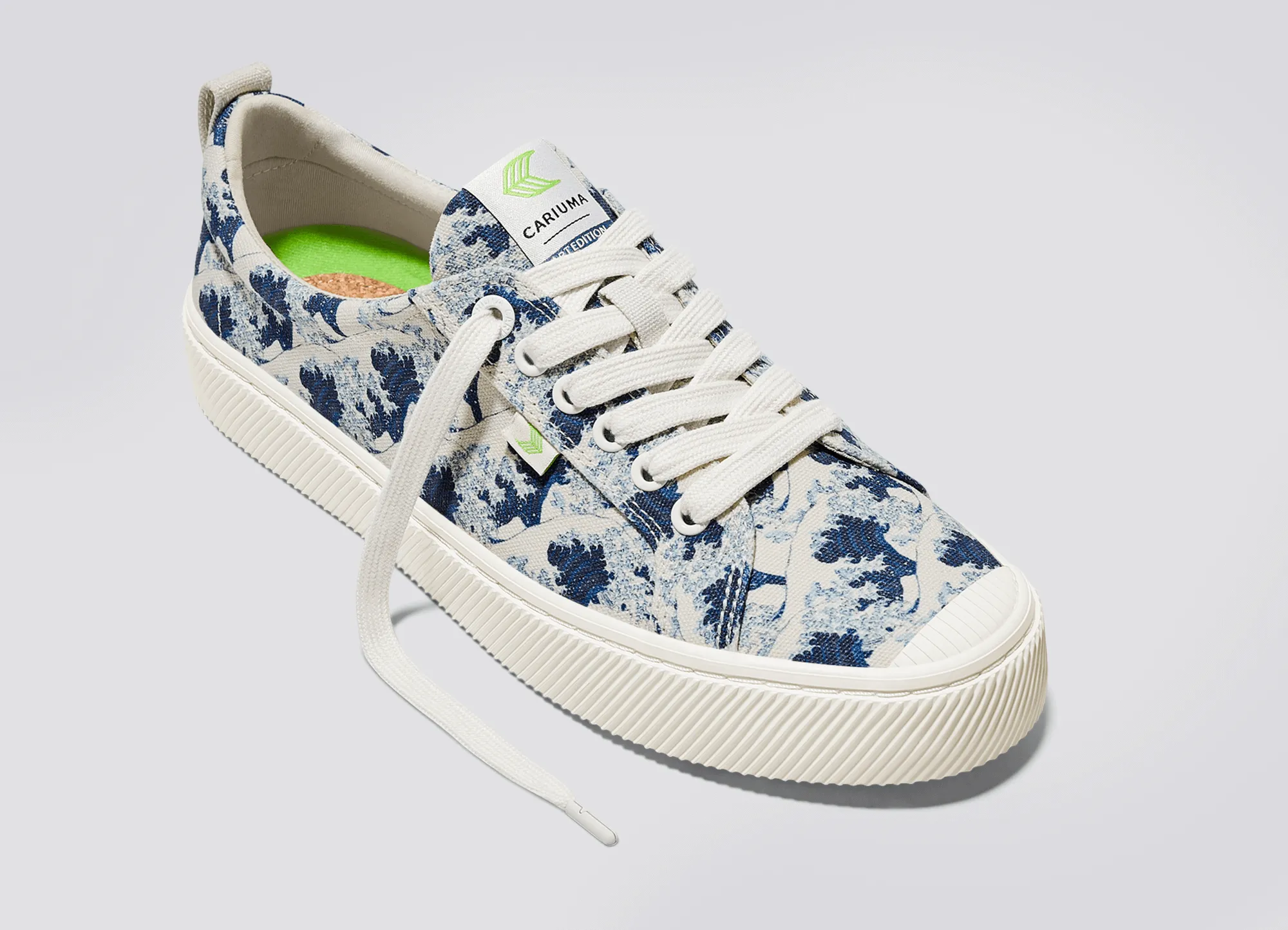 Hokusai OCA Low Wave off Kanagawa Print Canvas Sneaker Men