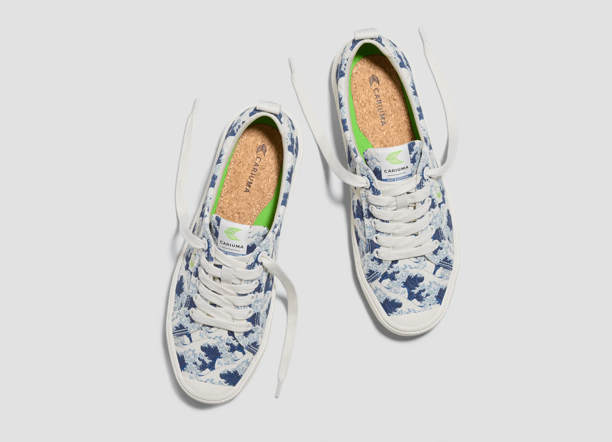 Hokusai OCA Low Wave off Kanagawa Print Canvas Sneaker Men