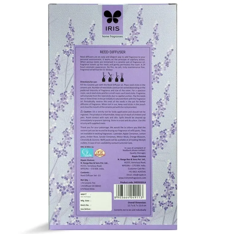 Iris Reed Diffuser Gift Set