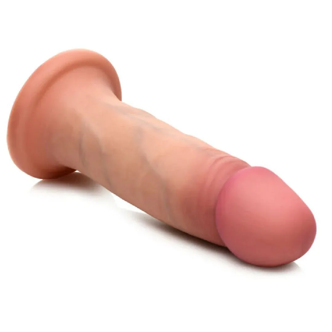 Jock Dual Density Silicone Beginner 6 Inch Dildo with Suction Cup - Vanilla