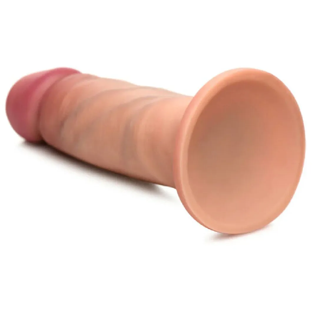 Jock Dual Density Silicone Beginner 6 Inch Dildo with Suction Cup - Vanilla