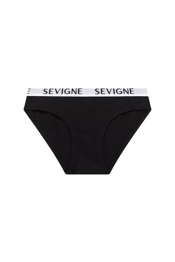 Jolie Miss Confident Logo Brief- Black