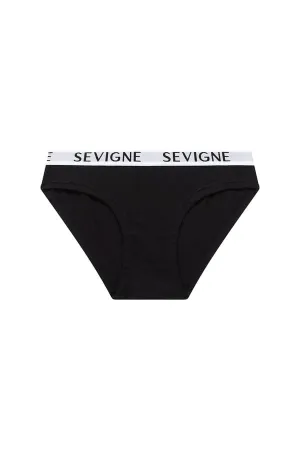 Jolie Miss Confident Logo Brief- Black
