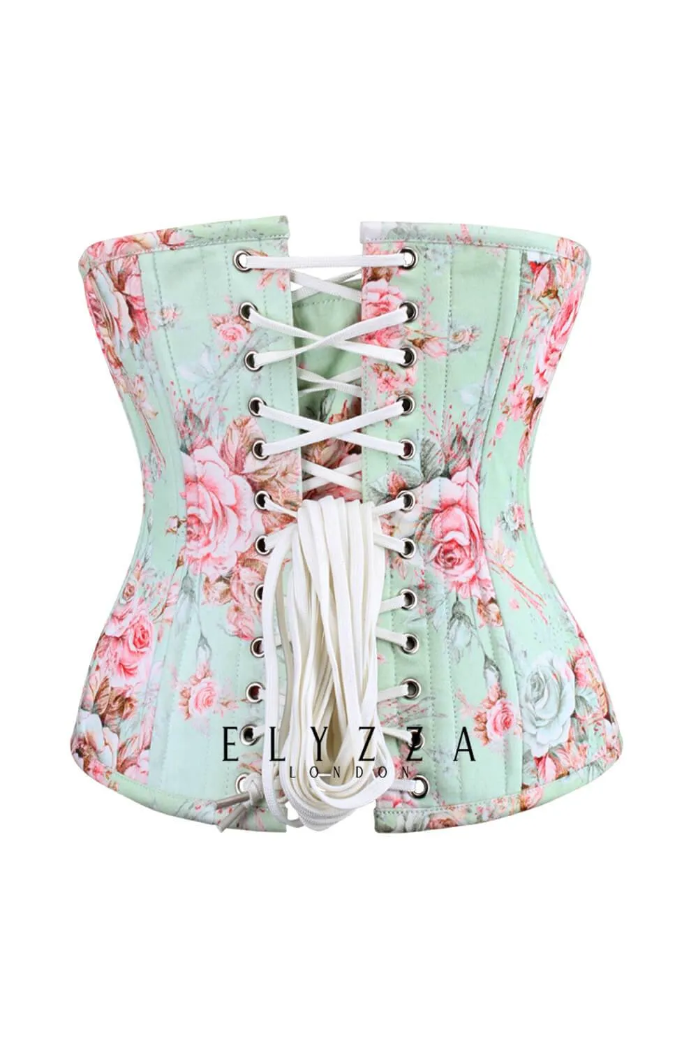 Kaliyah Waist Training Rose Print Cotton Corset