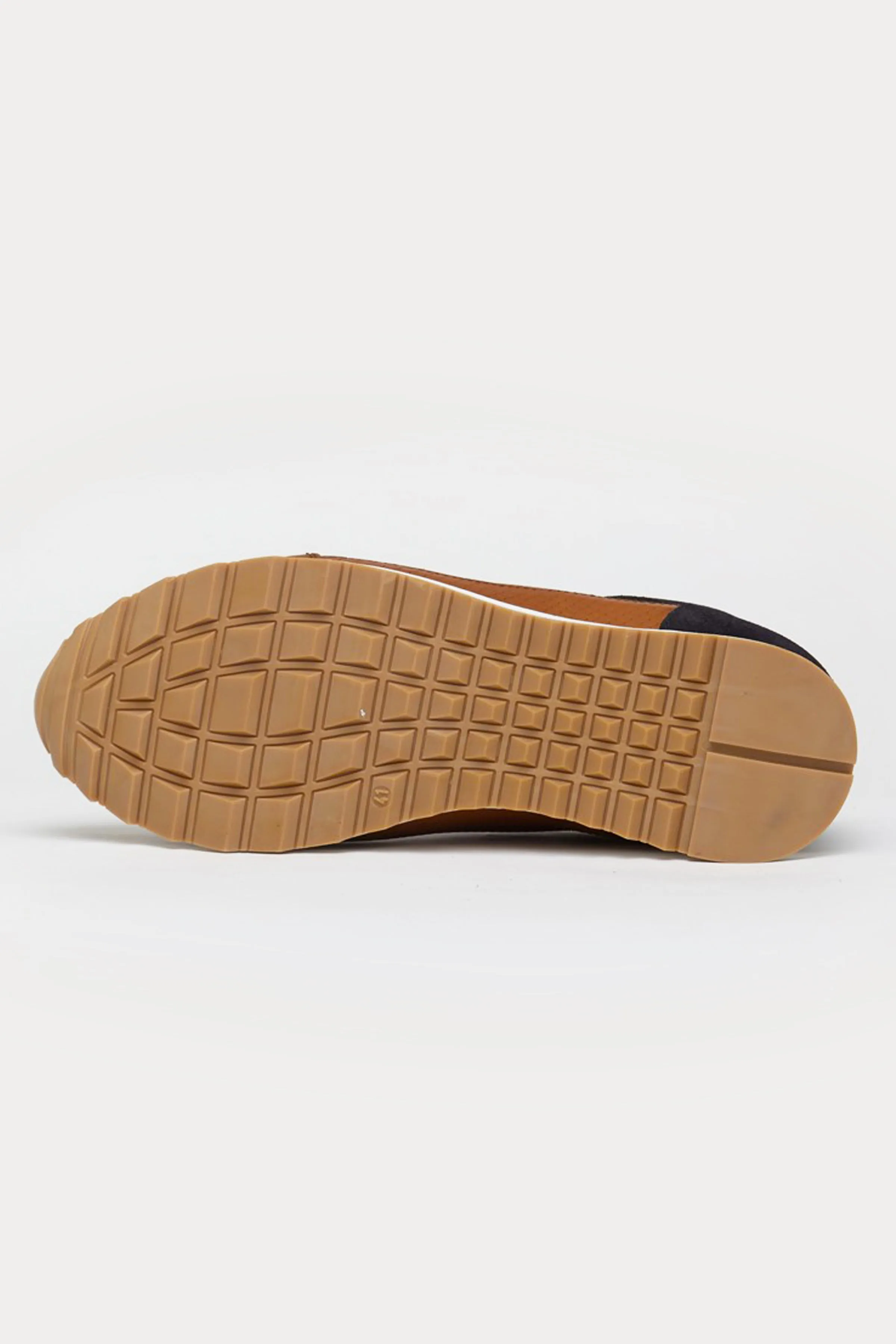 King’s Cross Leather Trainers in Tan/Black