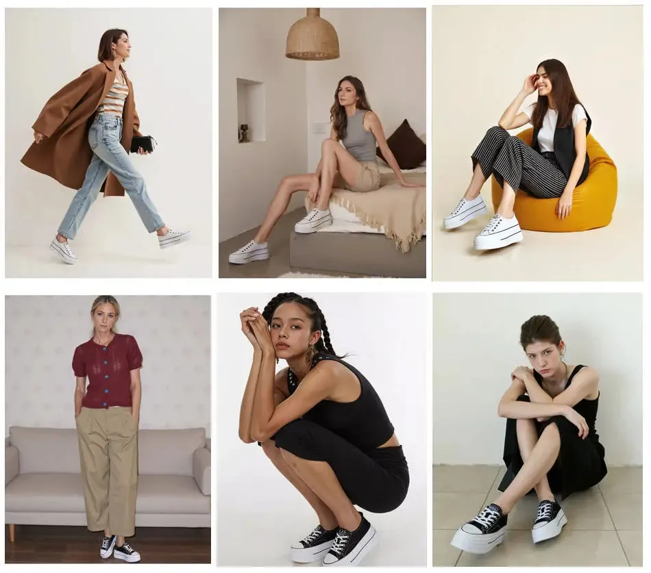 Koznoy 8cm Genuine Leather Summer High Brand Comfy Spring Autumn Platform Wedge Vulcanize Women Chunky Sneaker Loafer Shoes