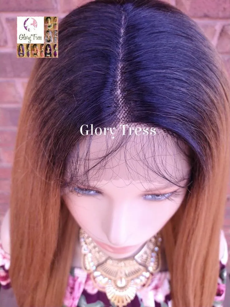 Lace Front Wig -  Ombre Auburn Wig - Glory Tress - African American Wig - Ombre Wig // POWER