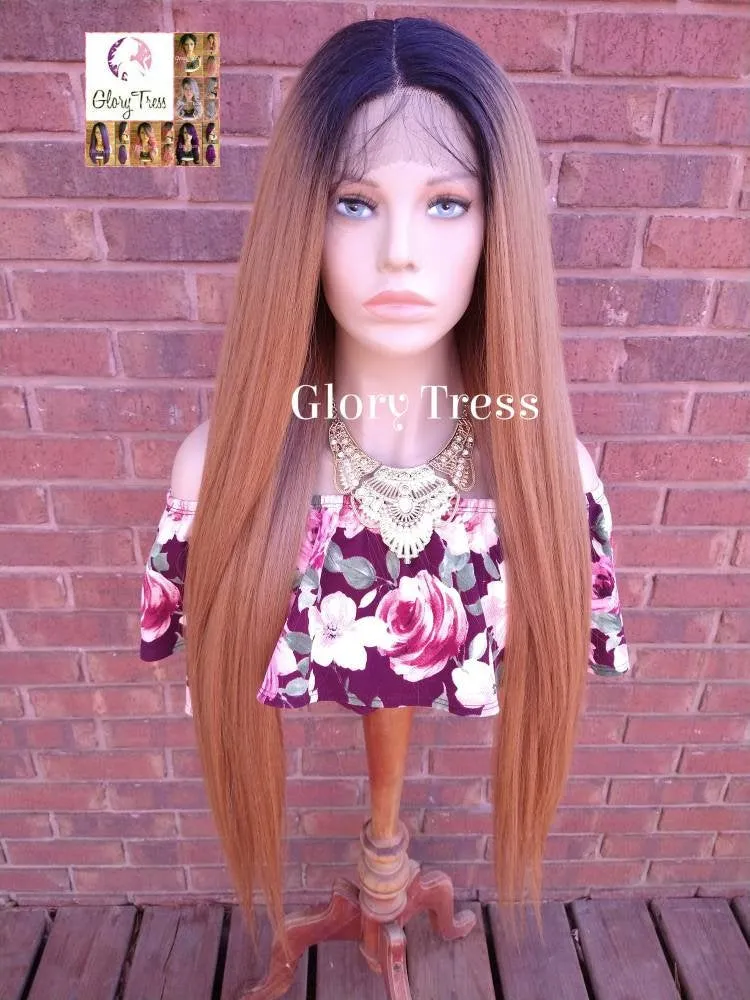 Lace Front Wig -  Ombre Auburn Wig - Glory Tress - African American Wig - Ombre Wig // POWER
