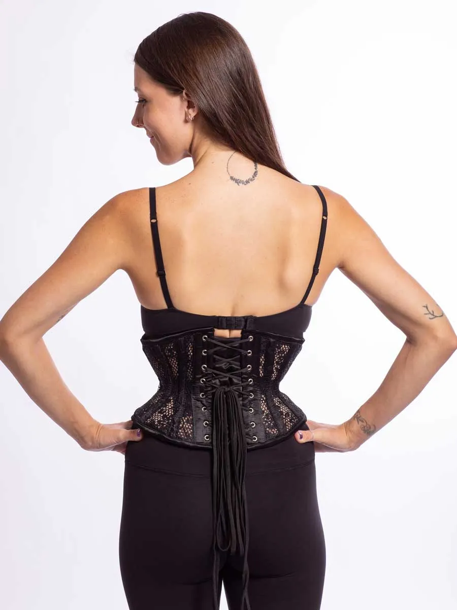 Lace Hourglass Curve Waspie Underbust Corset : CS-201