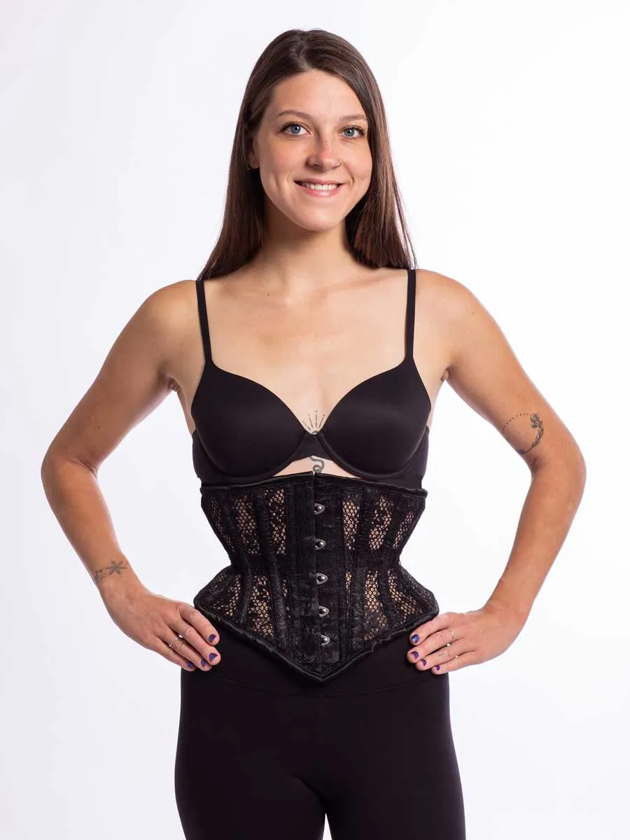 Lace Hourglass Curve Waspie Underbust Corset : CS-201
