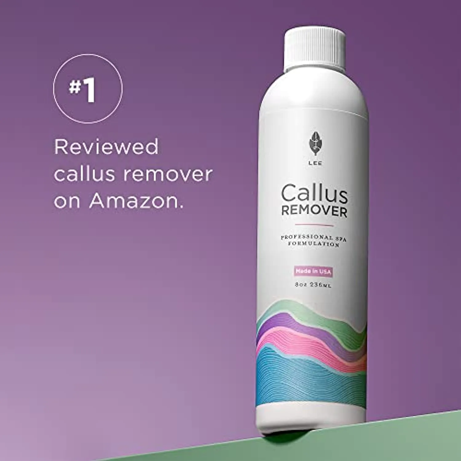 Lee Beauty Professional Callus Remover Extra Strength Gel for Feet, at Home Pedicure Results, 8 Oz