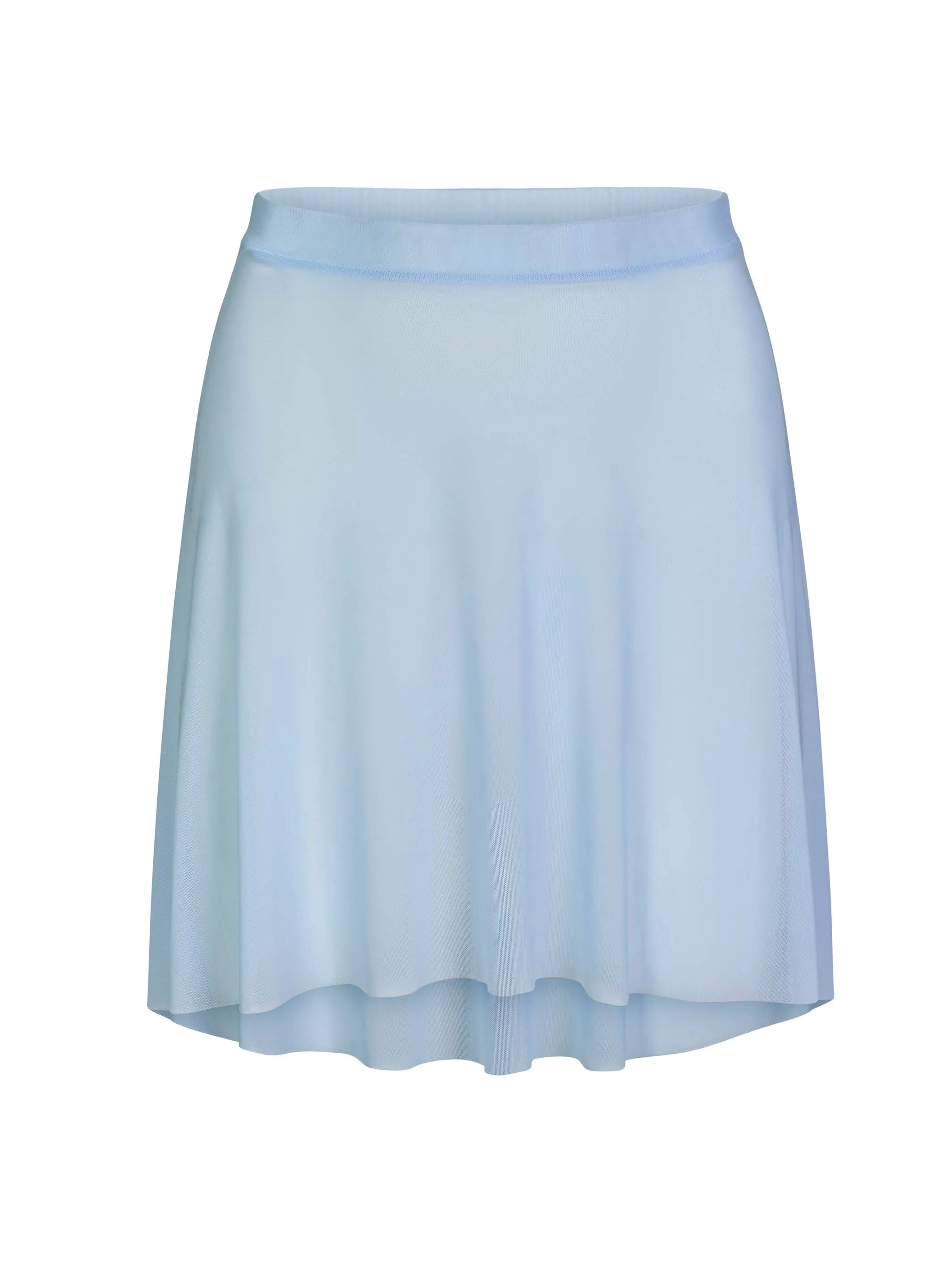 Light Blue Short Mesh Skirt