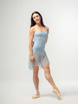 Light Blue Short Mesh Skirt