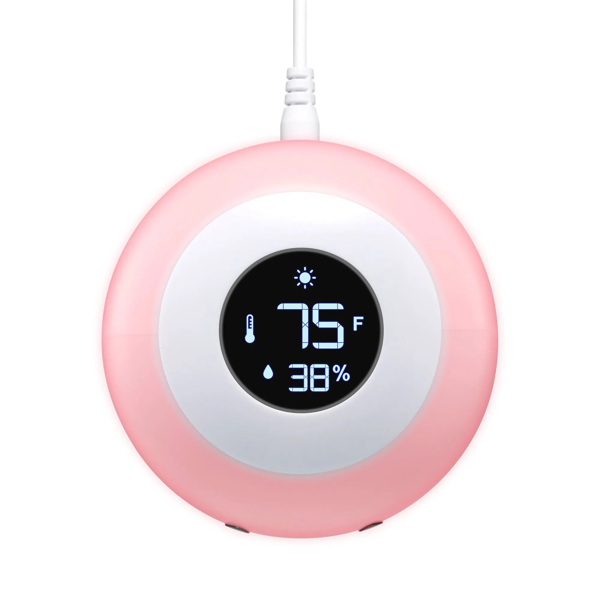 LittleHippo Kelvin Color Changing Nursery Night Light, Customizable Room Thermometer and Hygrometer for Children/Kids