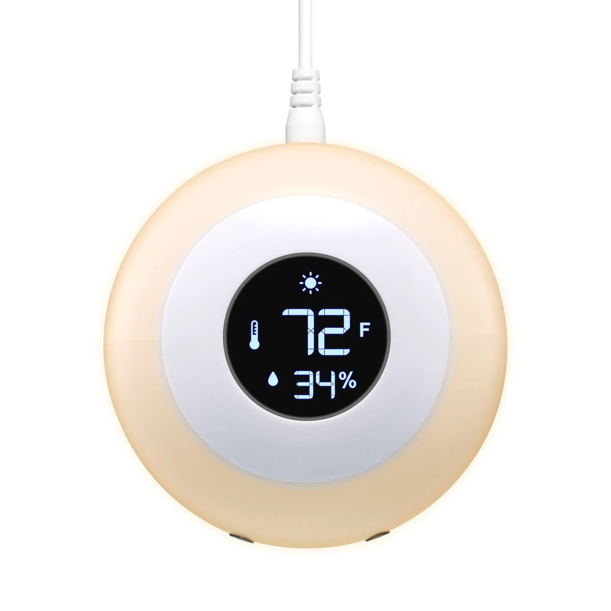 LittleHippo Kelvin Color Changing Nursery Night Light, Customizable Room Thermometer and Hygrometer for Children/Kids