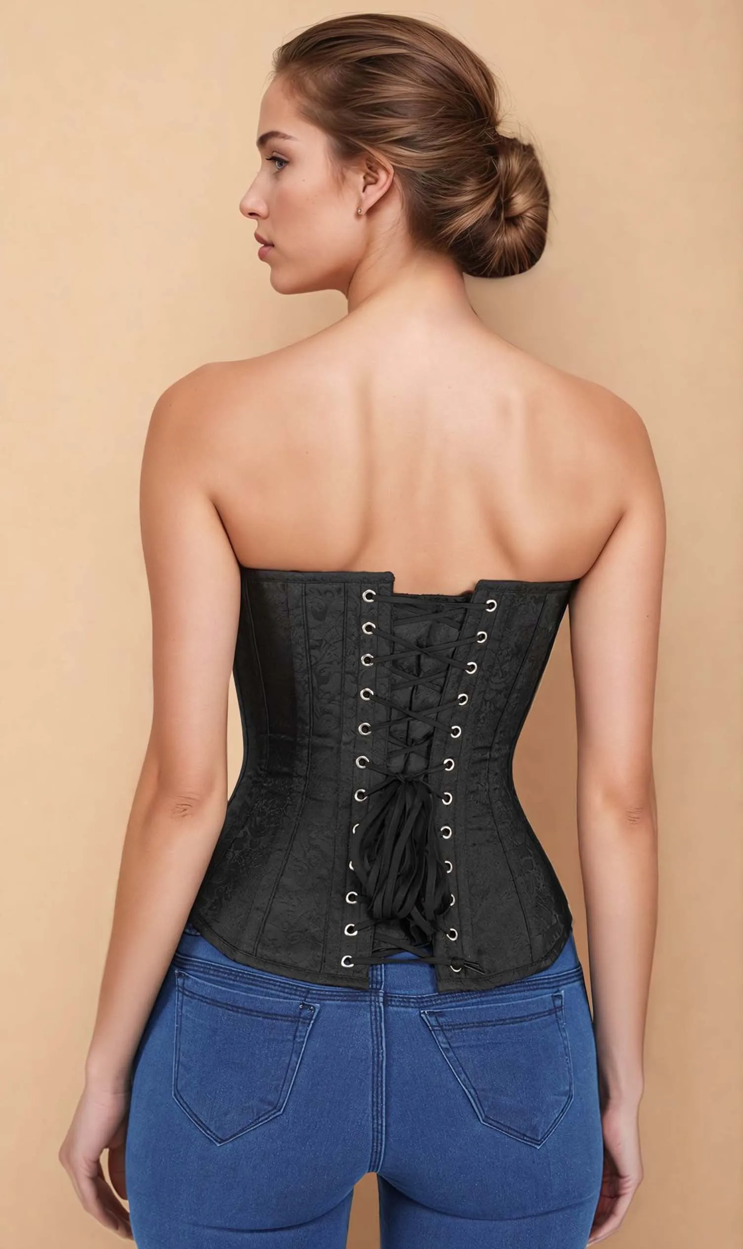 Livia Overbust Black Corset