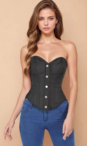 Livia Overbust Black Corset