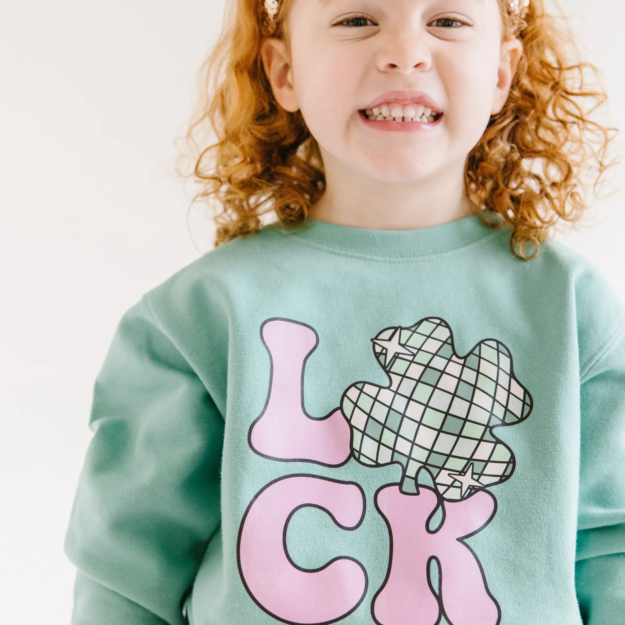 Luck St. Patrick's Day Kids Pullover Sweatshirt
