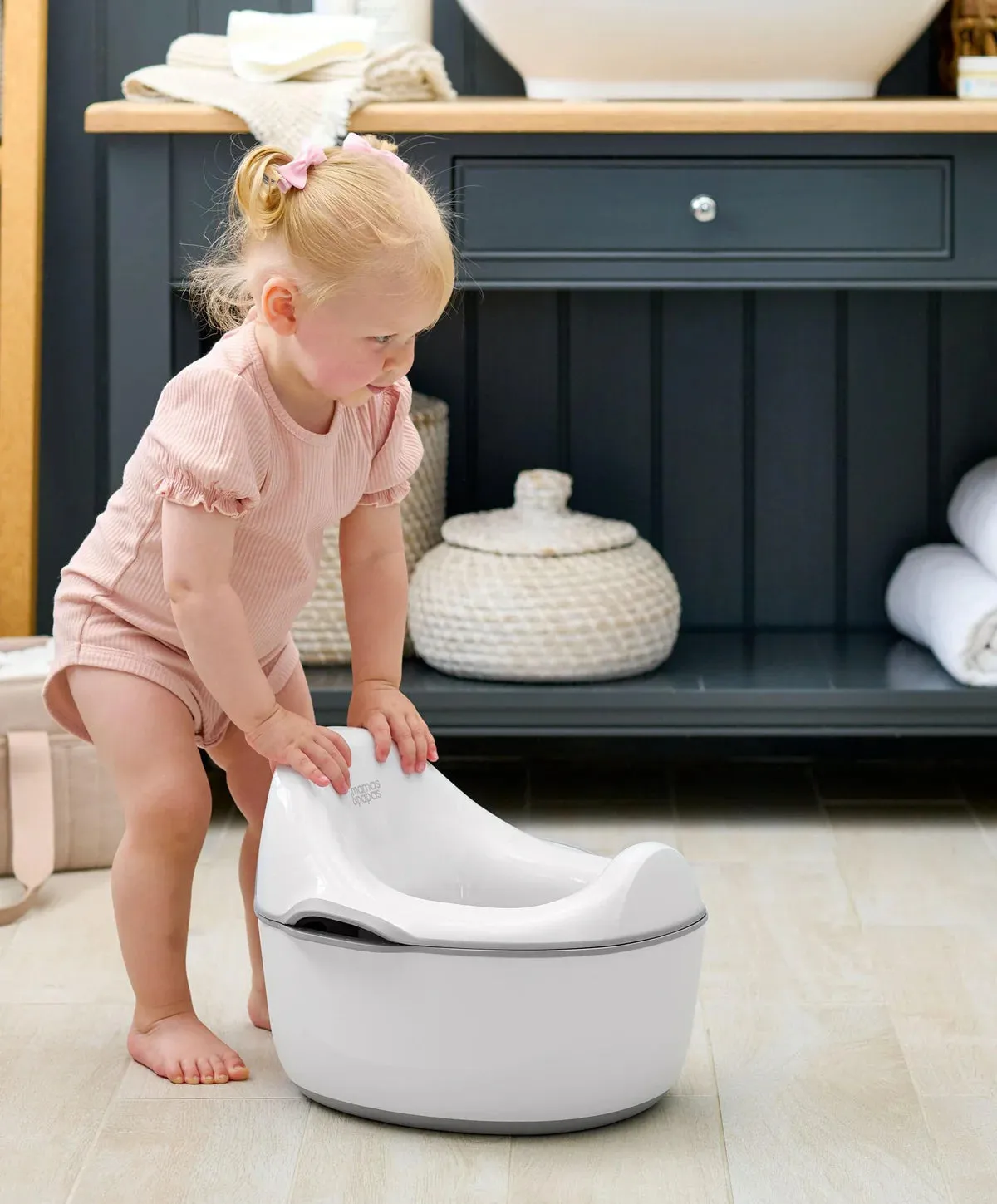 Mamas & Papas 4-in-1 Grow and Learn Potty – Grey/White