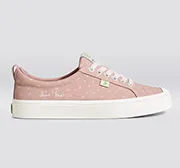 Marie Kondo OCA Low Rose Canvas Contrast Thread Sneaker Women