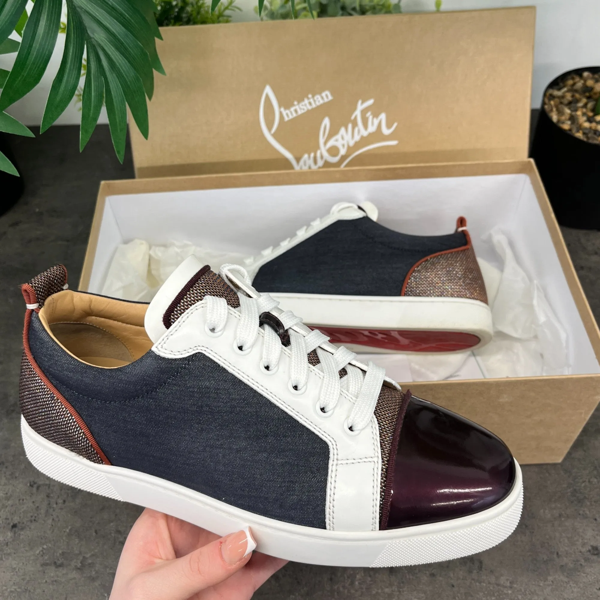 Men's Louis Junior Orlato Low Trainers Navy Size EU 41 / UK 7