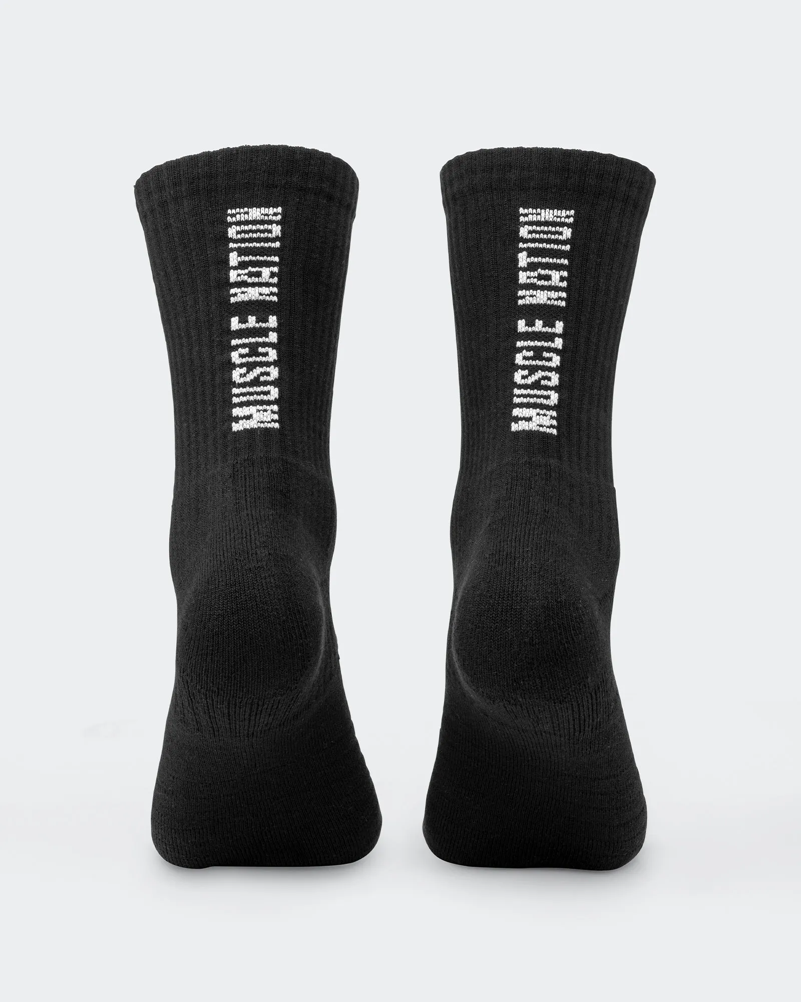 Mens Trainer Crew Sock (2x Pack) - Black