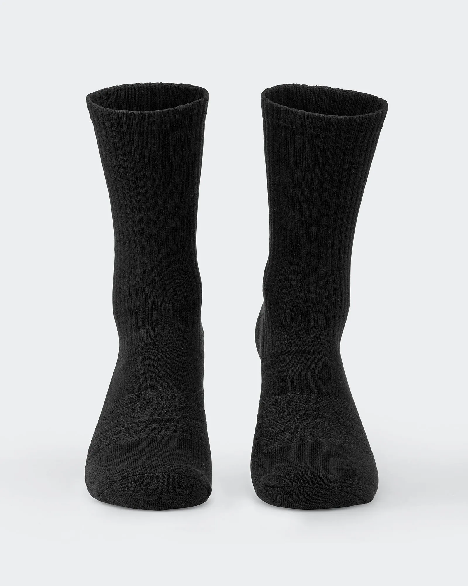 Mens Trainer Crew Sock (2x Pack) - Black