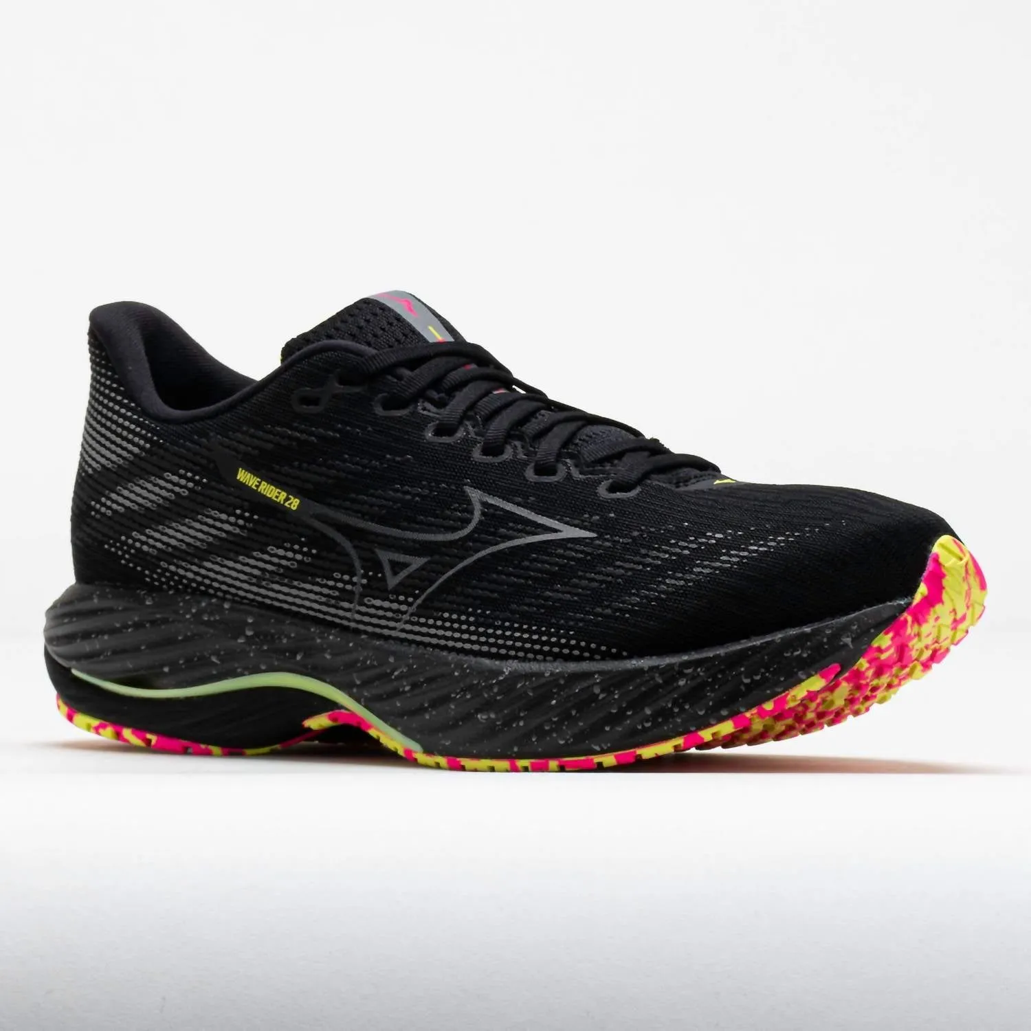 Men's Wave Rider 28 Sneakers In Black/pink Tetra