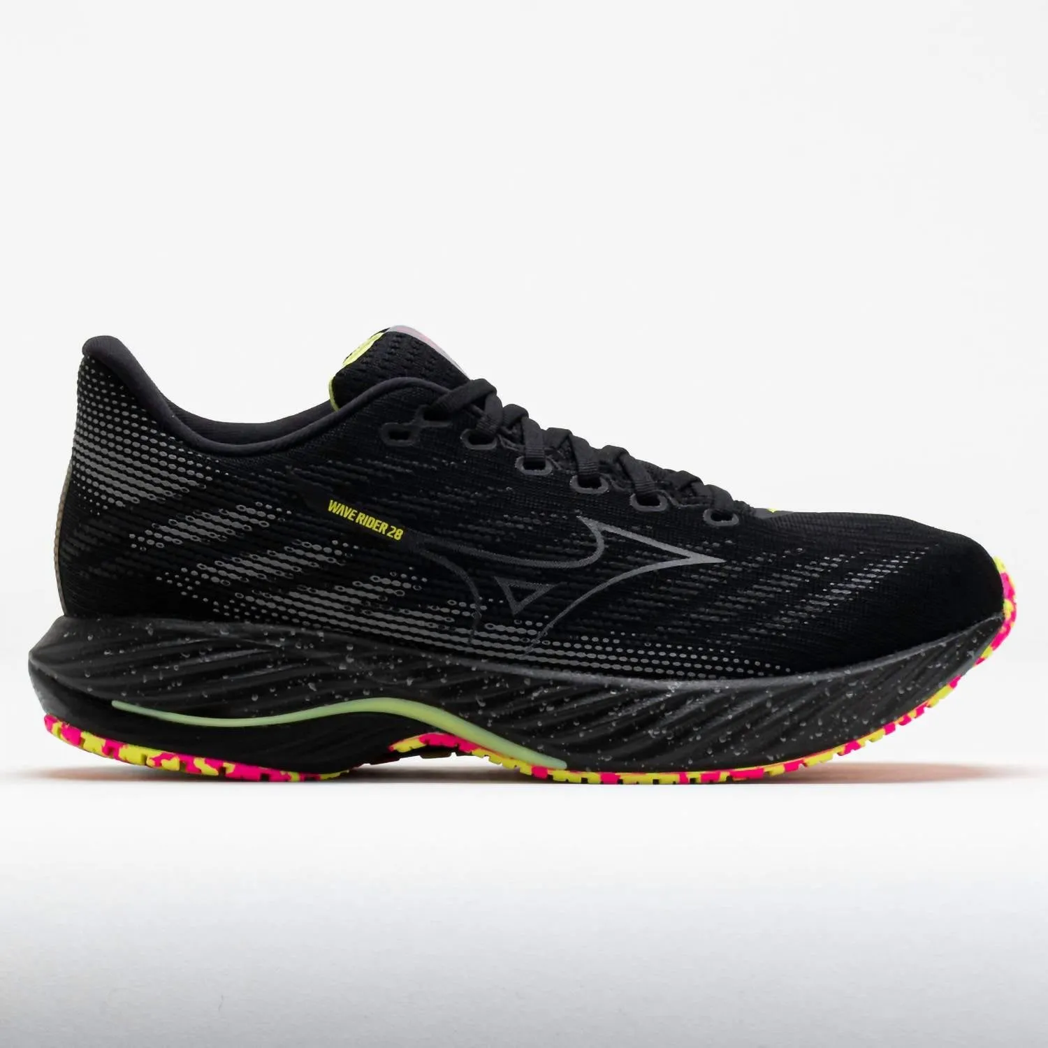 Men's Wave Rider 28 Sneakers In Black/pink Tetra