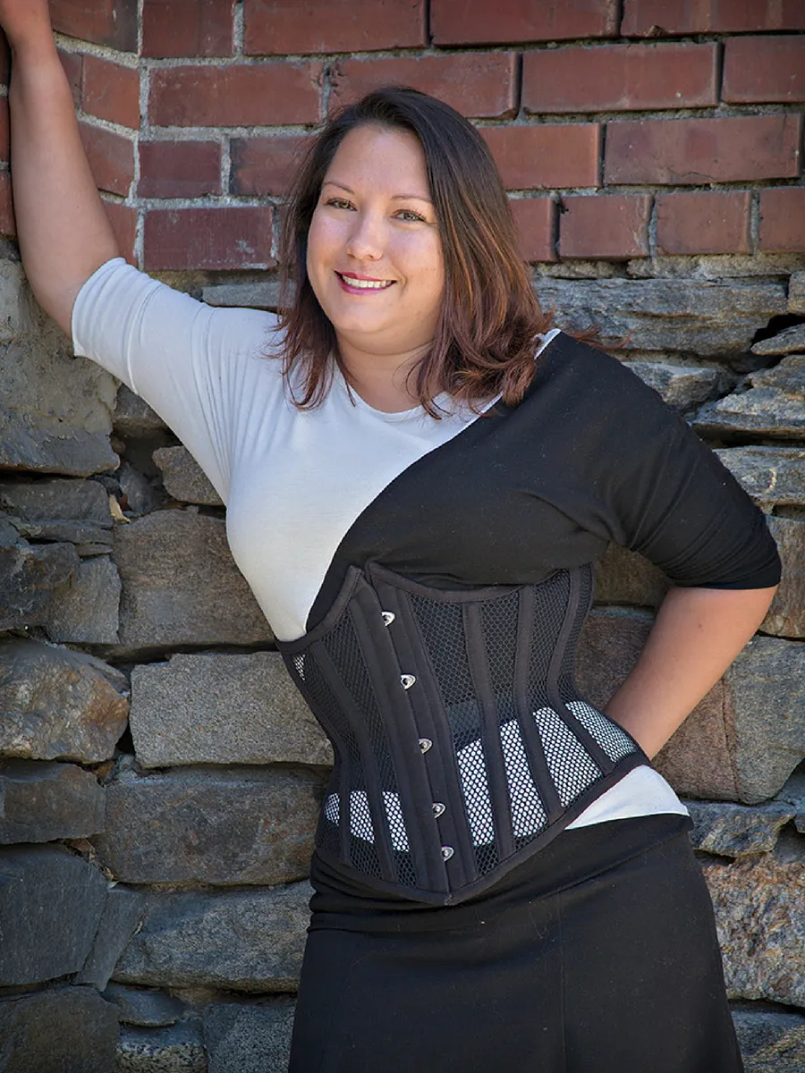 Mesh Romantic Curve Longline Underbust Corset : CS-345