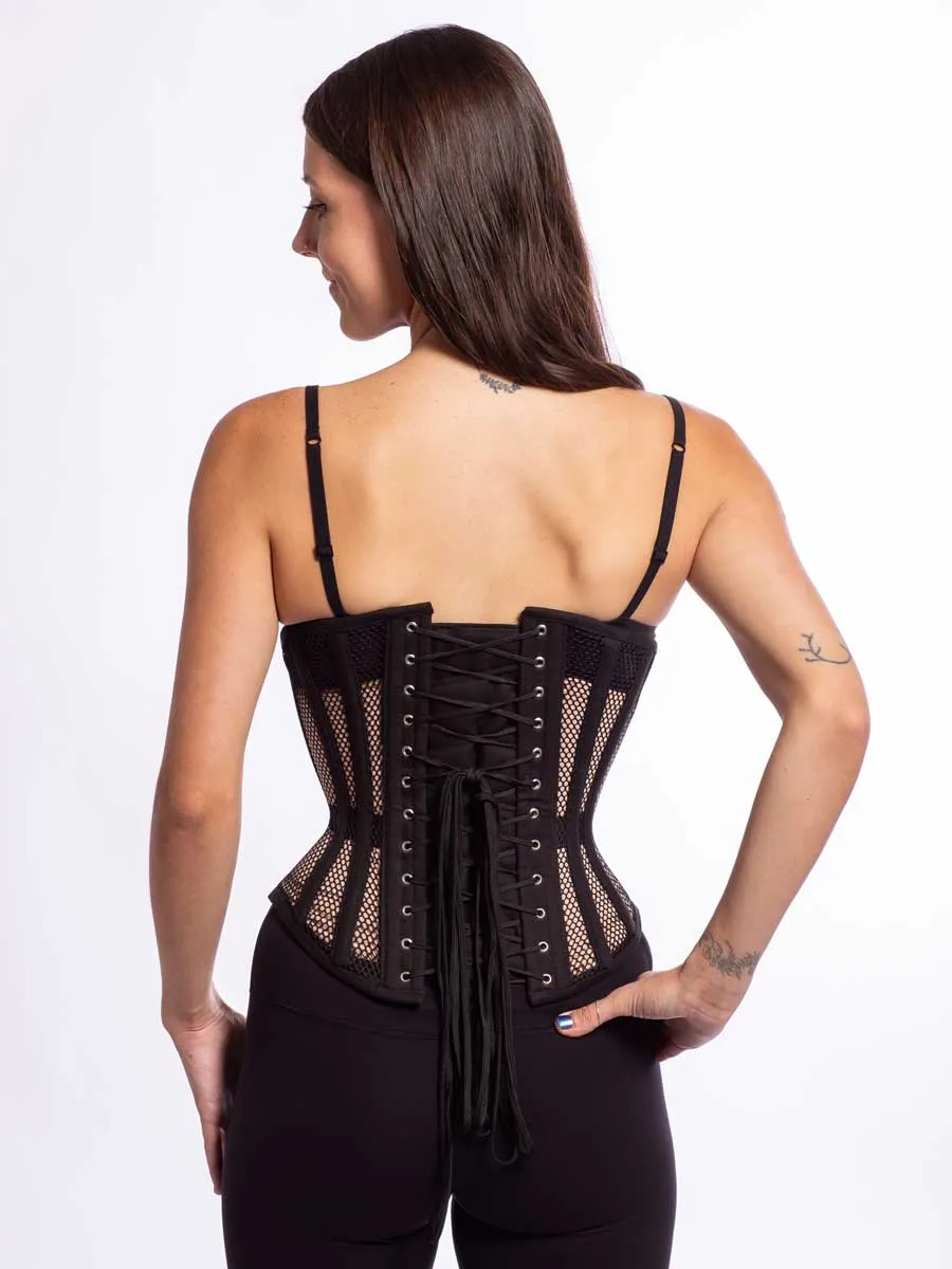 Mesh Romantic Curve Longline Underbust Corset : CS-345