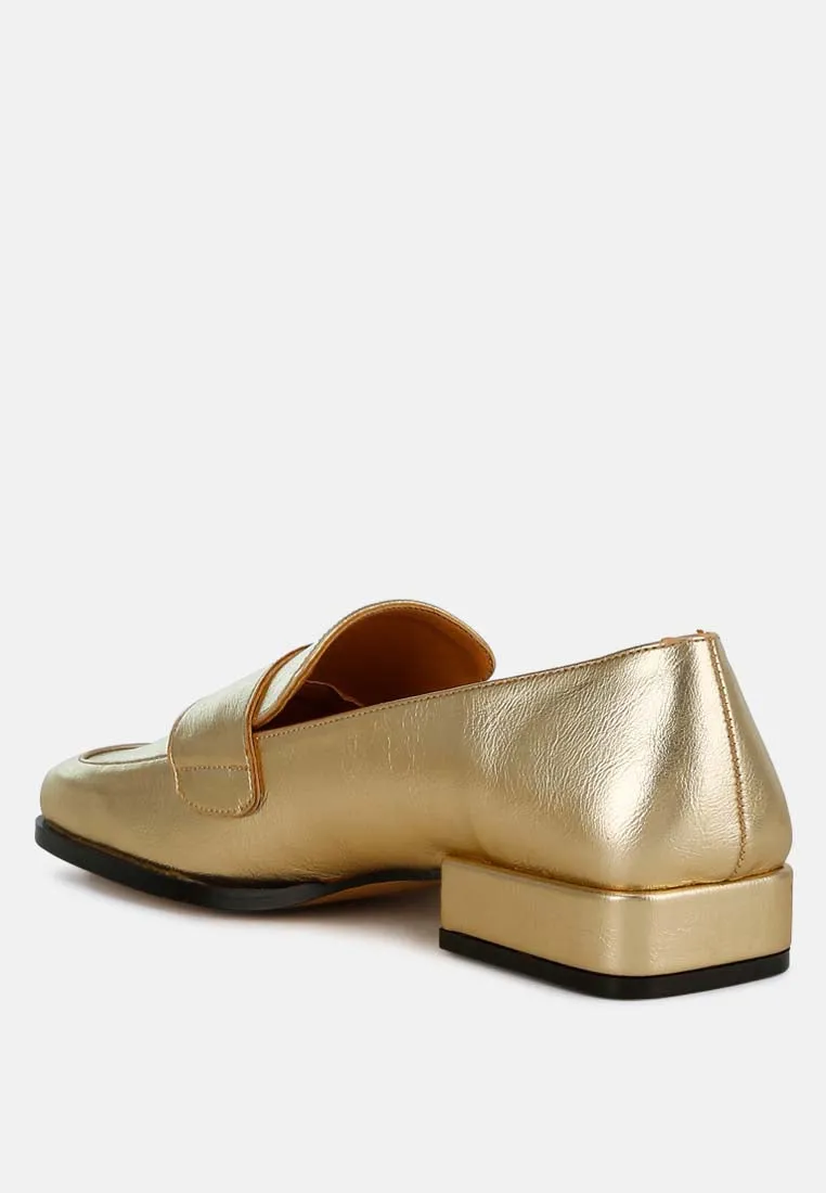 Metallic Penny Loafers By RUW