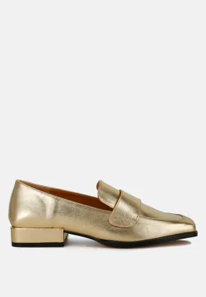 Metallic Penny Loafers By RUW