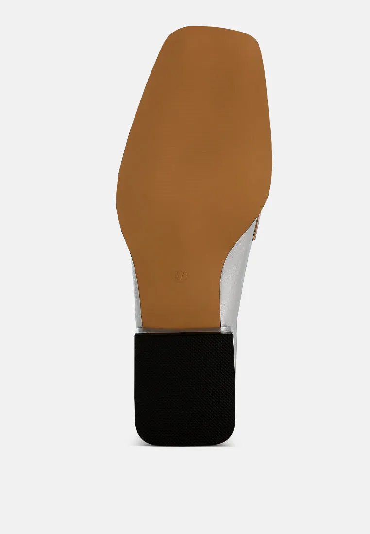 Metallic Penny Loafers By RUW