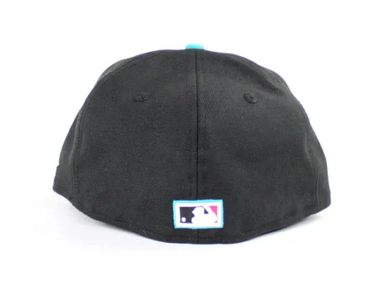 Montreal Expos New Era 59Fifty Fitted Hats (South Beach Color way Black Teal Magenta)