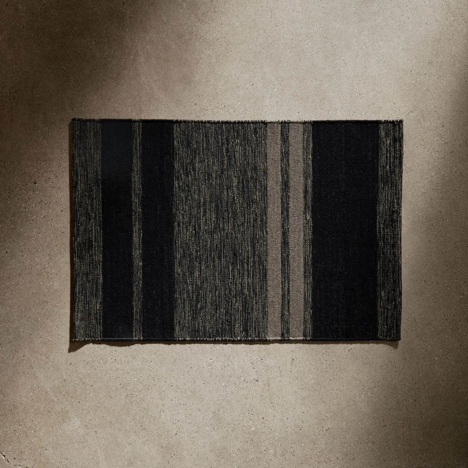 Multi Stripe Entry Mat - Black Marle/Black/Flint