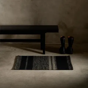 Multi Stripe Entry Mat - Black Marle/Black/Flint