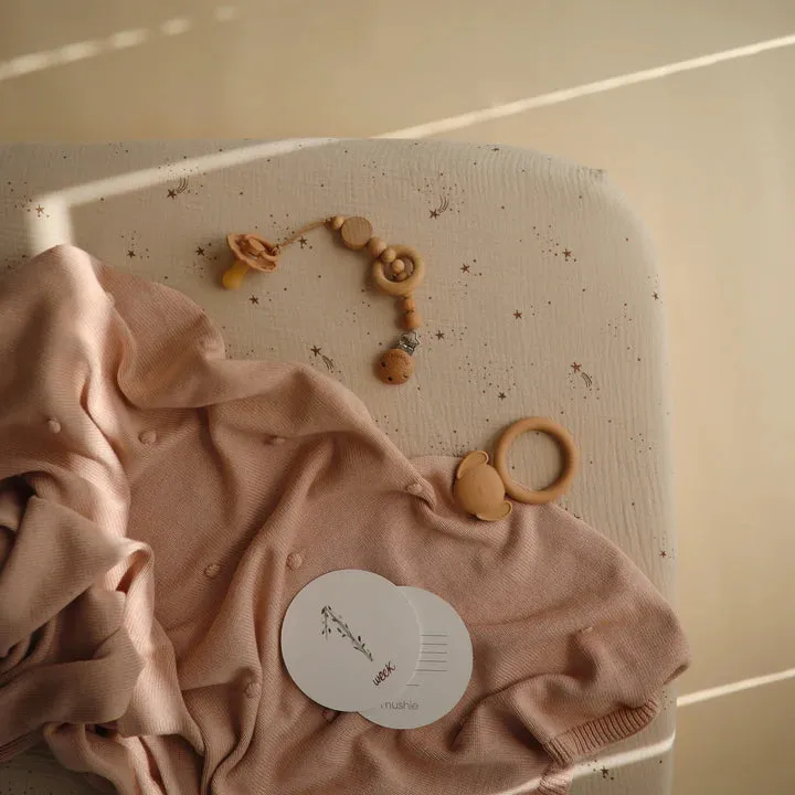 Mushie Extra Soft Muslin Crib Sheet