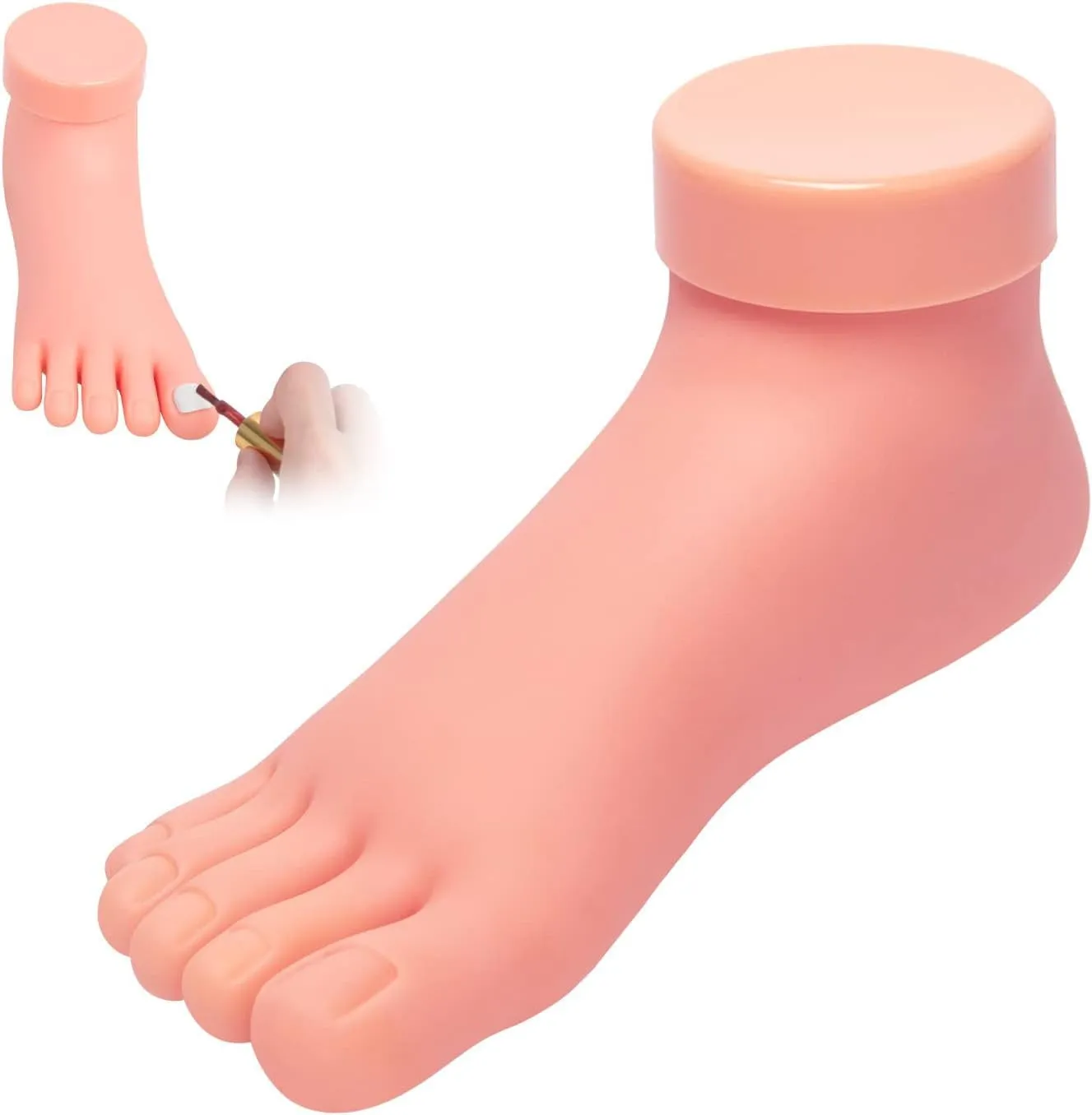 Nail Practice Hand for Acrylic Nails, Mannequin Hand for Nails Practice, Flexible Bendable Fake Hand Manicure Nail Practice Hand 1Pcs