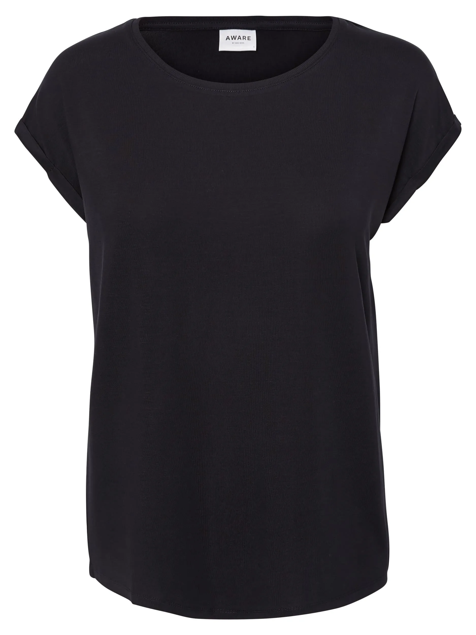 Navy Cap Sleeve T Shirt