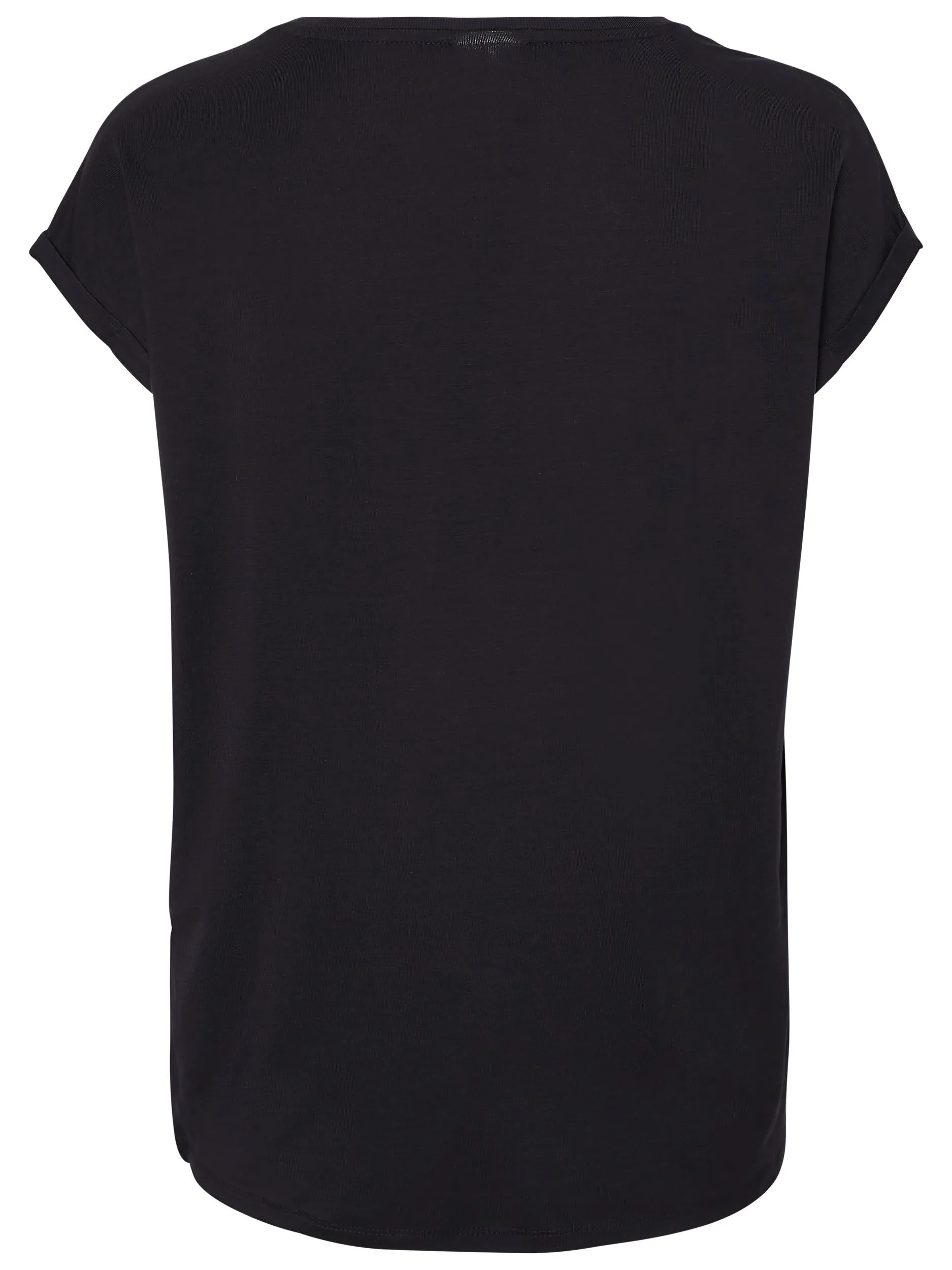 Navy Cap Sleeve T Shirt