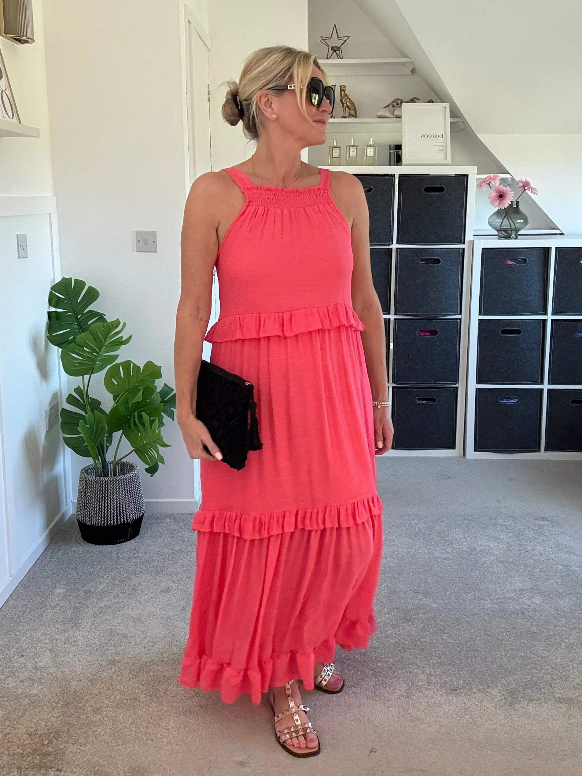 Navy Chloe Boho Maxi Dress