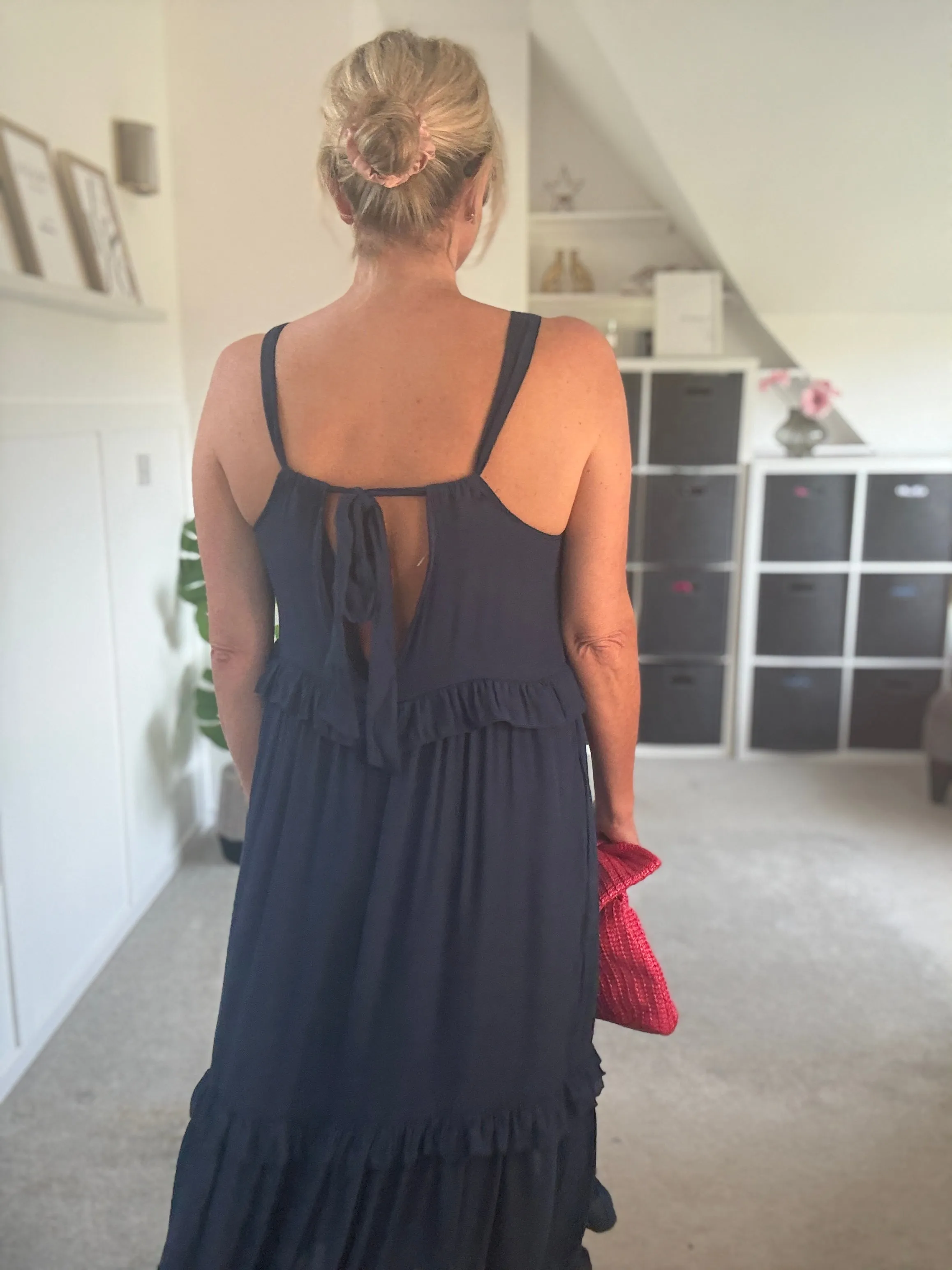 Navy Chloe Boho Maxi Dress