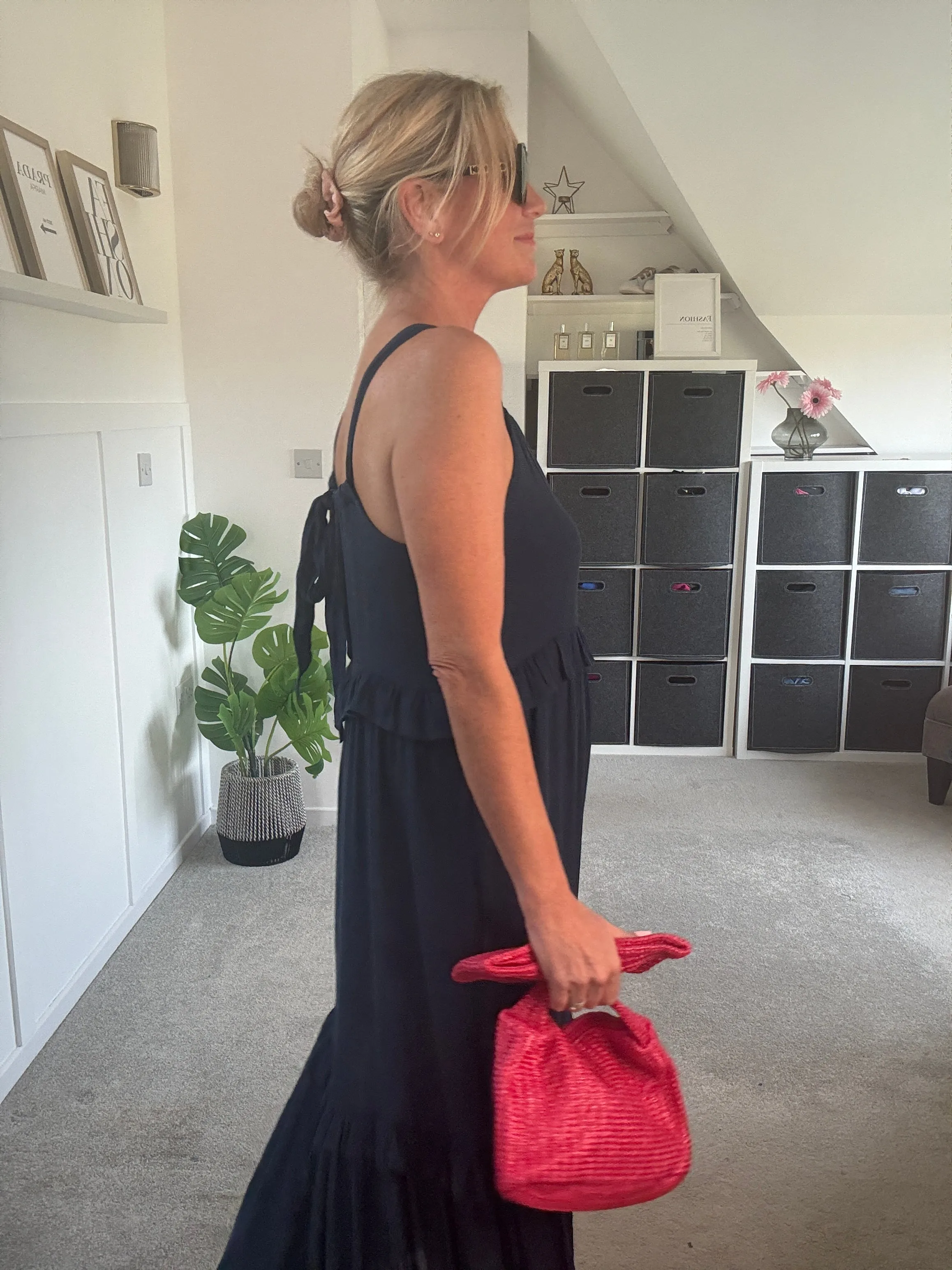 Navy Chloe Boho Maxi Dress
