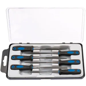 Needle File Set 150mm Draper 83480 Soft Grip (6 Piece) Dr-83480