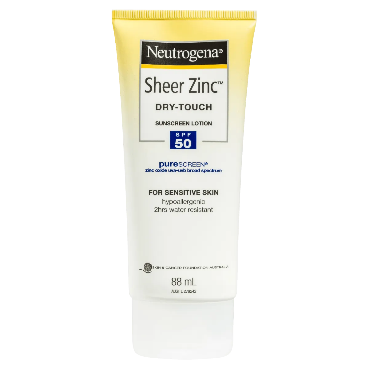 Neutrogena Sheer Zinc Dry-Touch Sunscreen Lotion SPF50 88mL