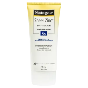 Neutrogena Sheer Zinc Dry-Touch Sunscreen Lotion SPF50 88mL
