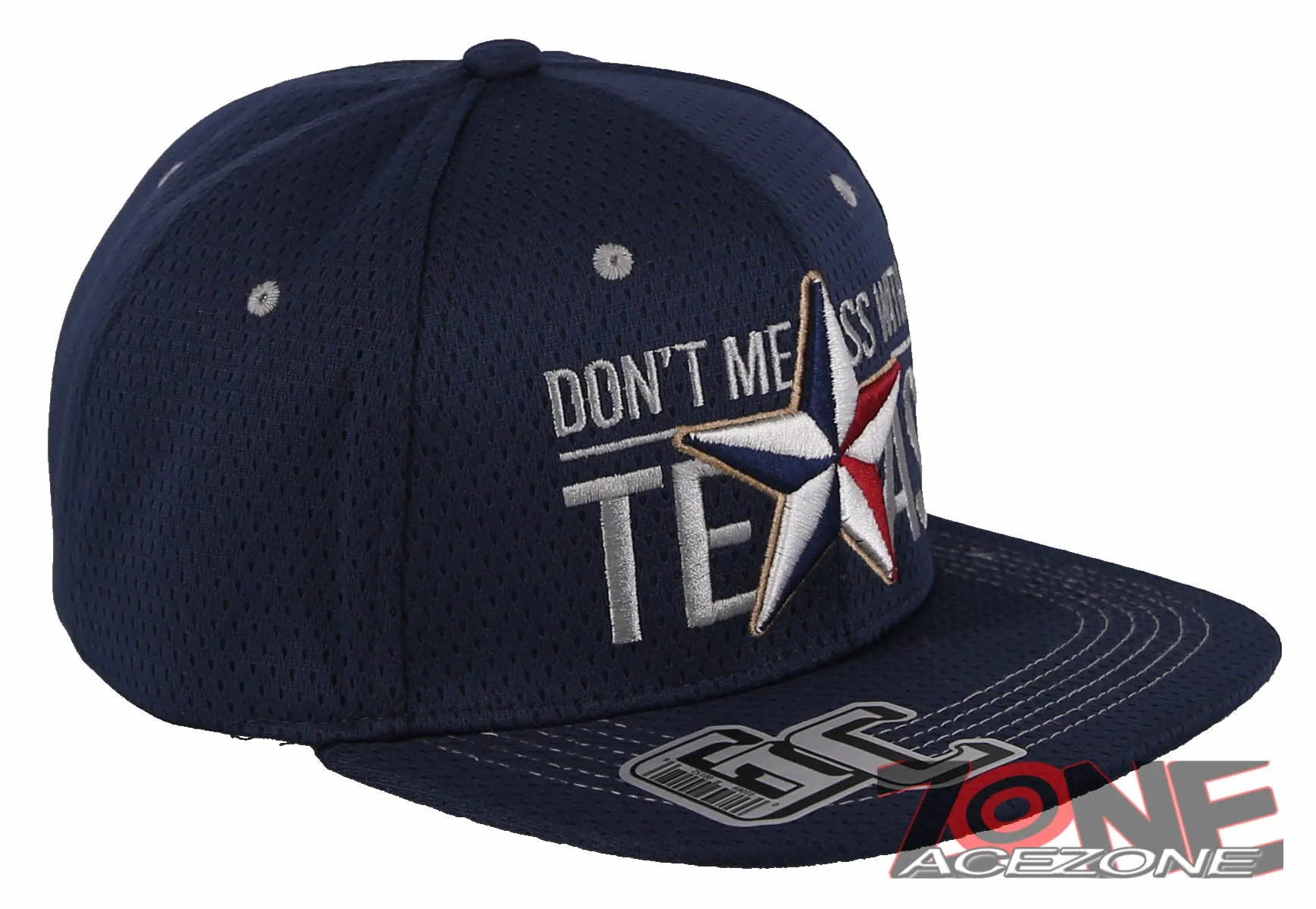 NEW! DON'T MESS WITH TEXAS STAR FLAT BILL SNAPBACK BASEBALL CAP HAT NAVY